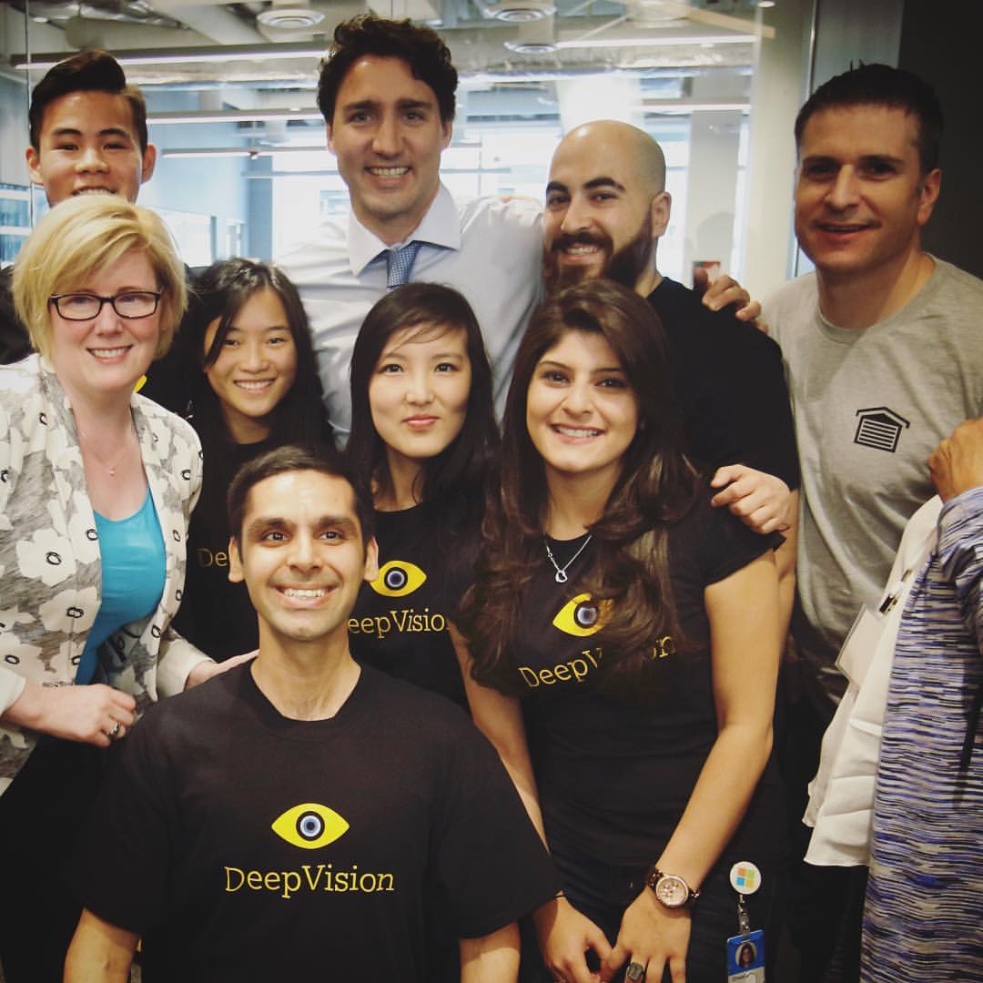 Group photo with Anirudh Koul wearing Deep Vision T-shirts