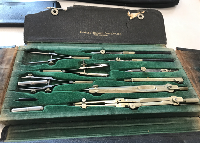 antique drafting tools