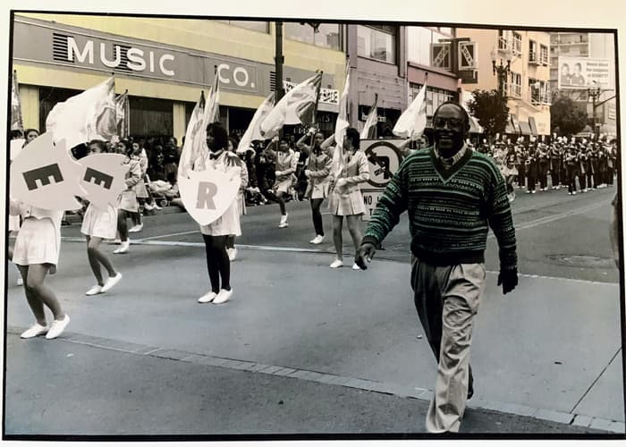  family member marching in a parade