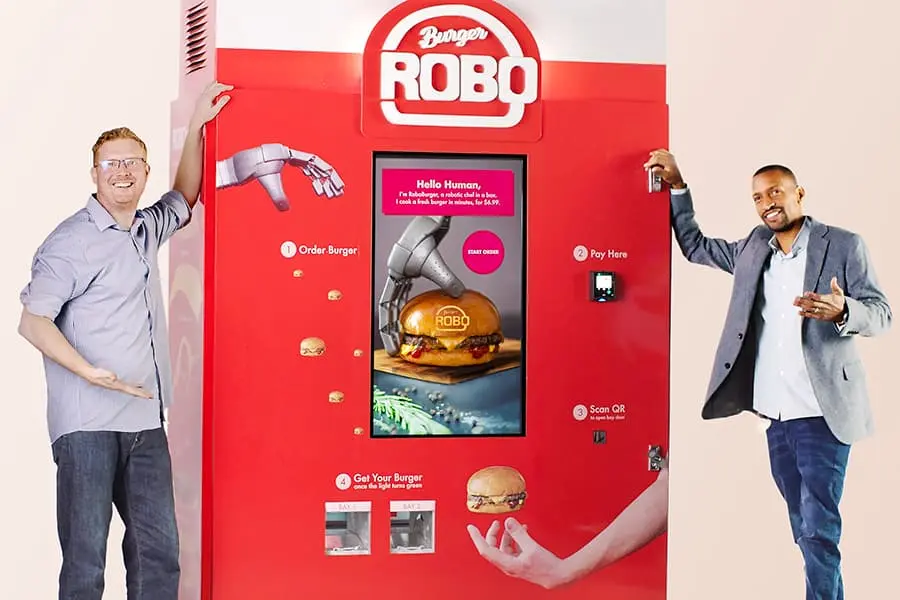 A roboburger machine