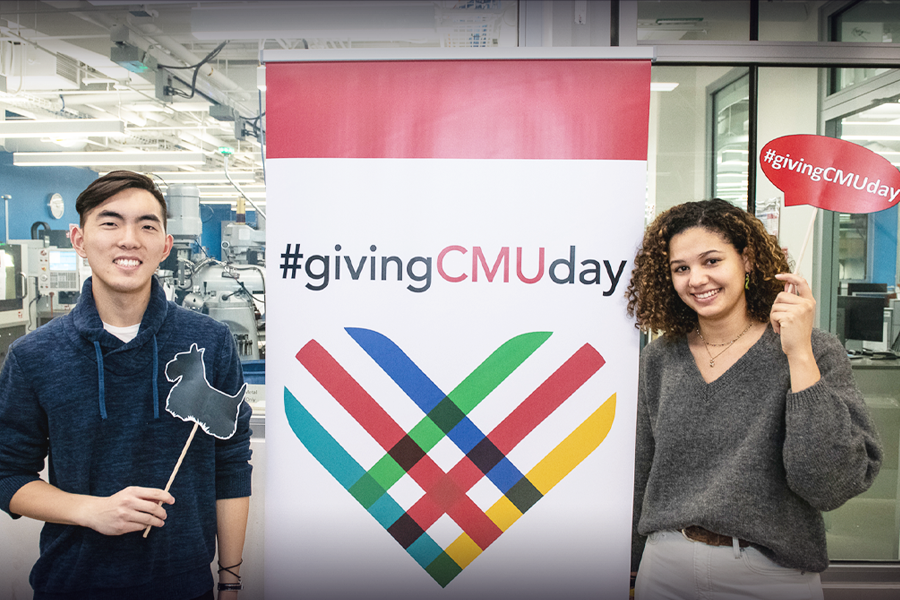 Students celebrating Giving Tuesday