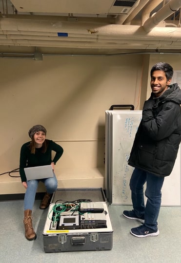 Carolyn and Anand working with PLCs in the Porter Hall B-Level server room – home of Carnegie PLUG