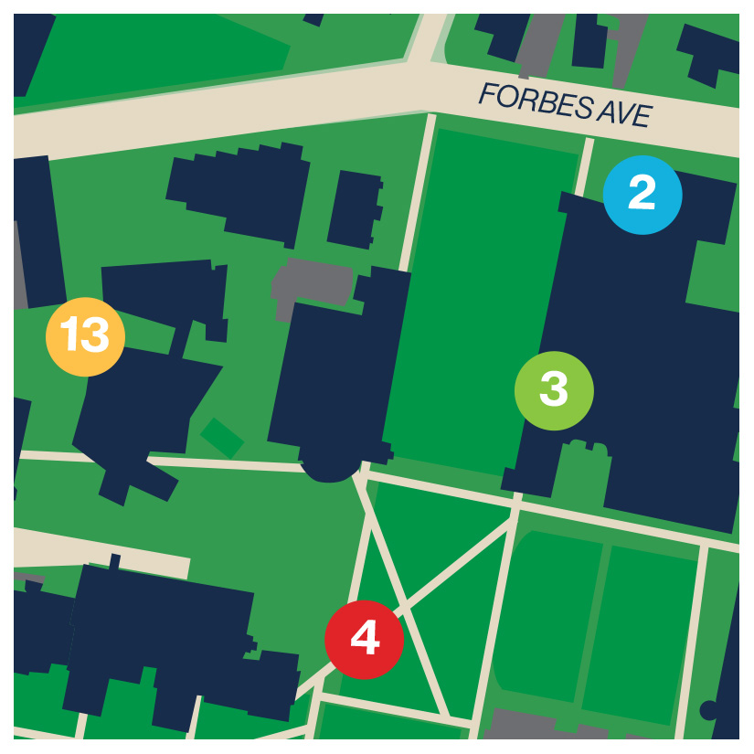 portion of walking tour map