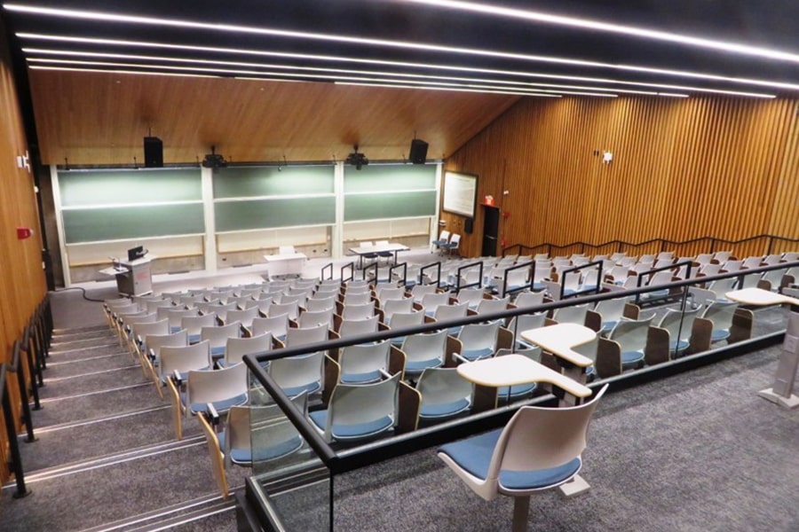 A photo of Wean Hall, room 7500  after renovations