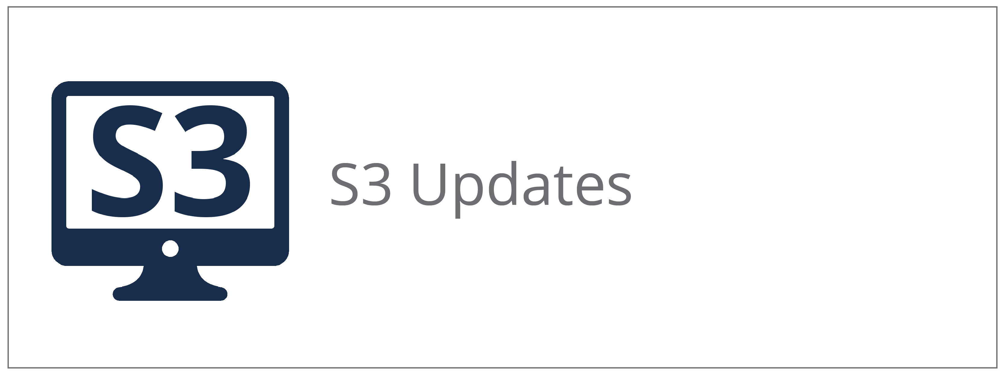 S3 Updates Button