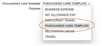 photo of new verification template in dropdown menu