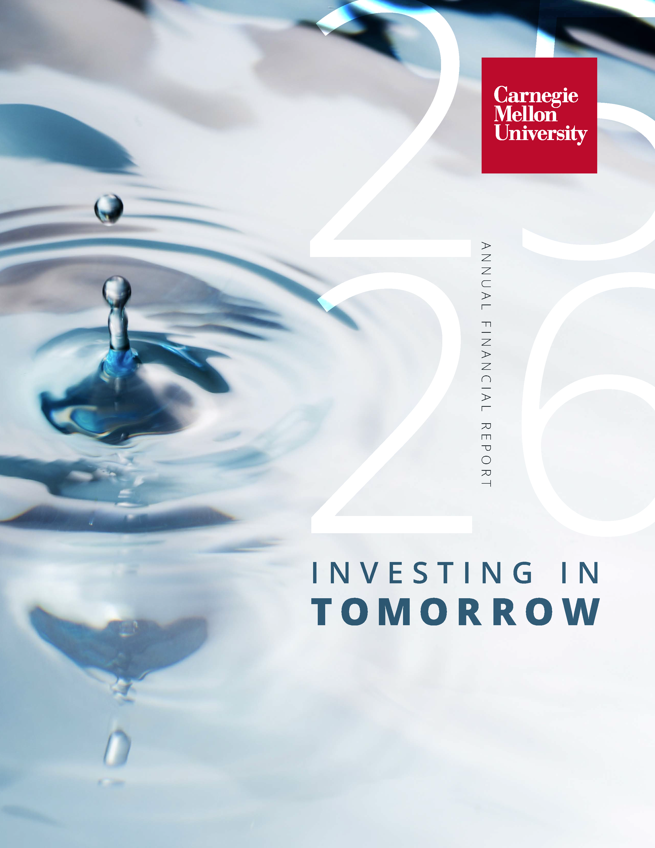 Front cover of the 2025 - 2026 Annual Financial Report.