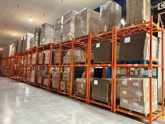 storage area inside CMU's storage warehouse