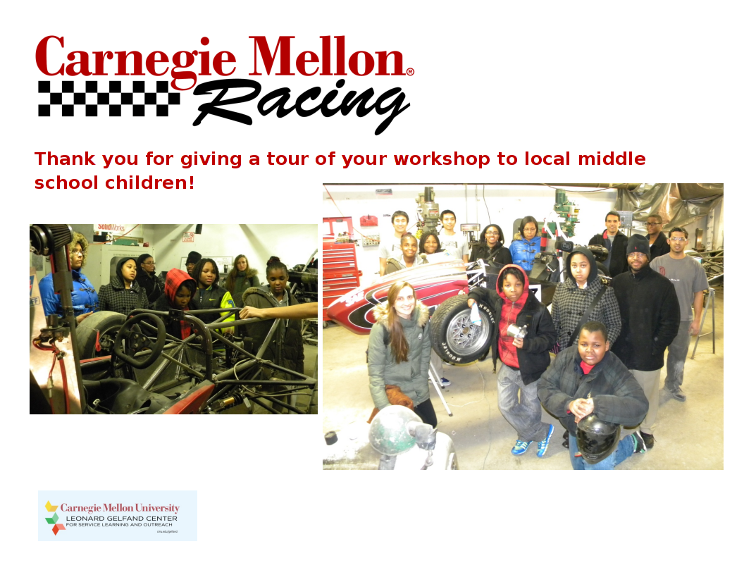 CMU Racing Thank You