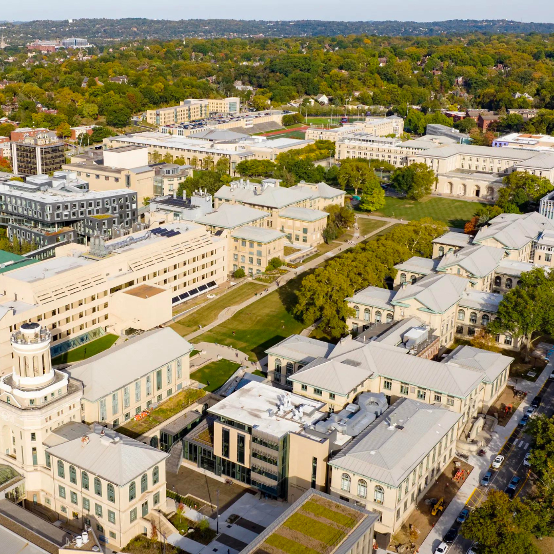CMU campus by drone