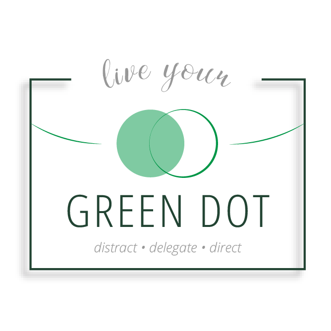 Live your Green Dot. Distract. Delegate. Direct.