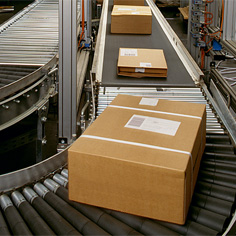 conveyor belt at the post office