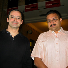 Professor Lee Branstetter and Chirantan Chatterjee (HNZ'10)