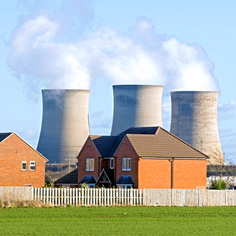 Nuclear Plant near homes