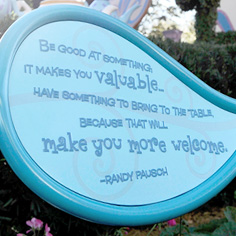 Disney Plaque Randy Pausch