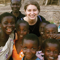 CMU student Ashley Kilp in Ghana