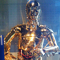 Figure of C-3PO at the San Diego Museum of Man