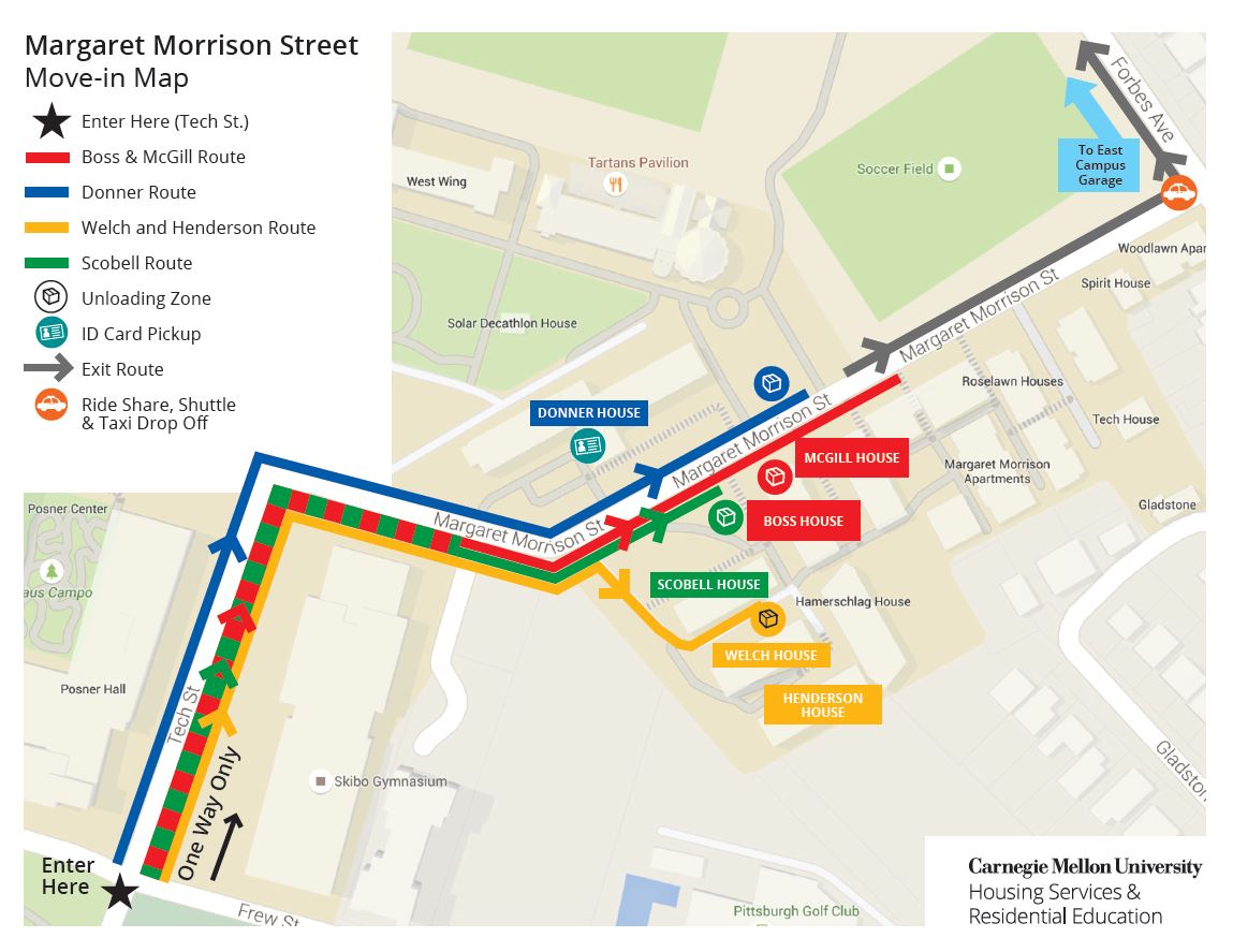 Margaret Morrison Street Map