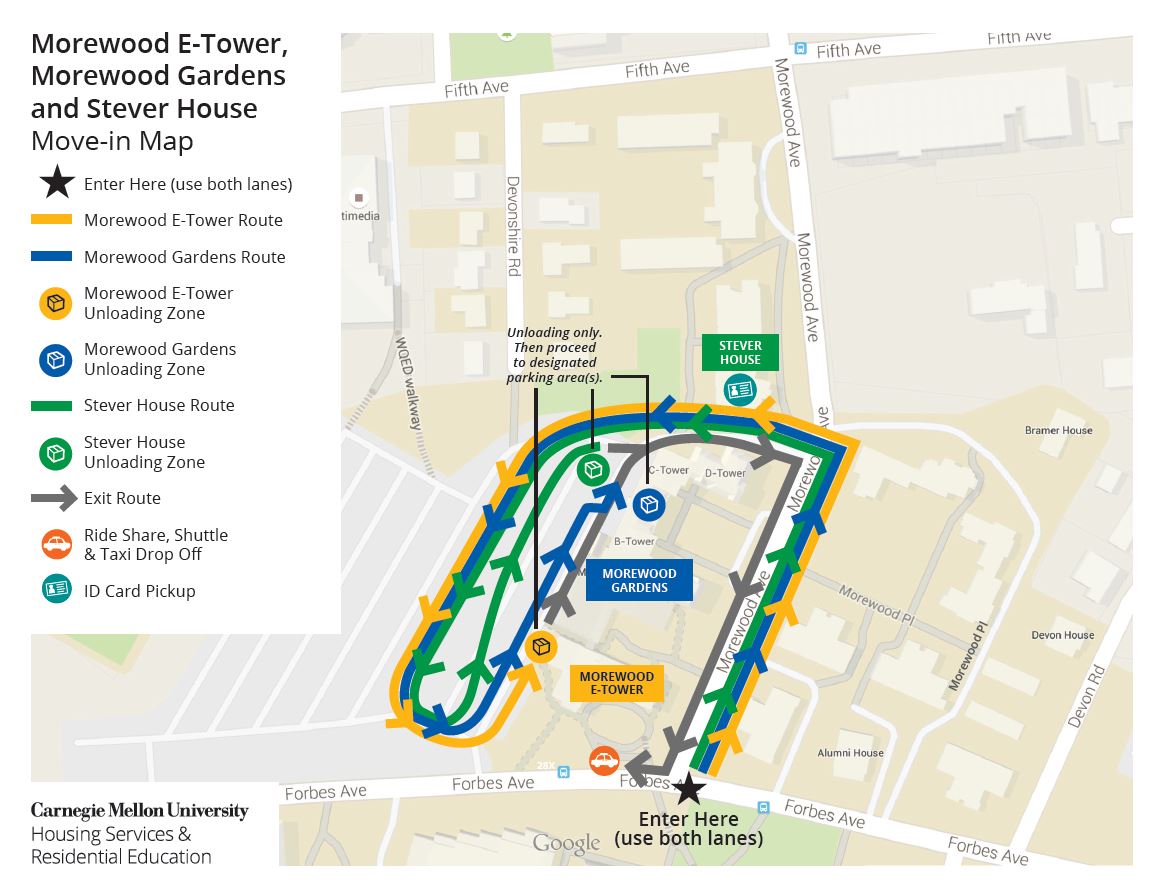 Morewood Avenue Move In Map