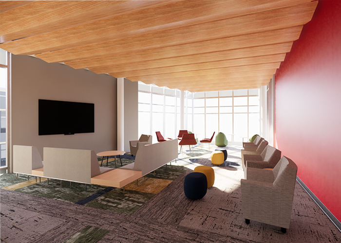 rendering of forbes and beeler lounge