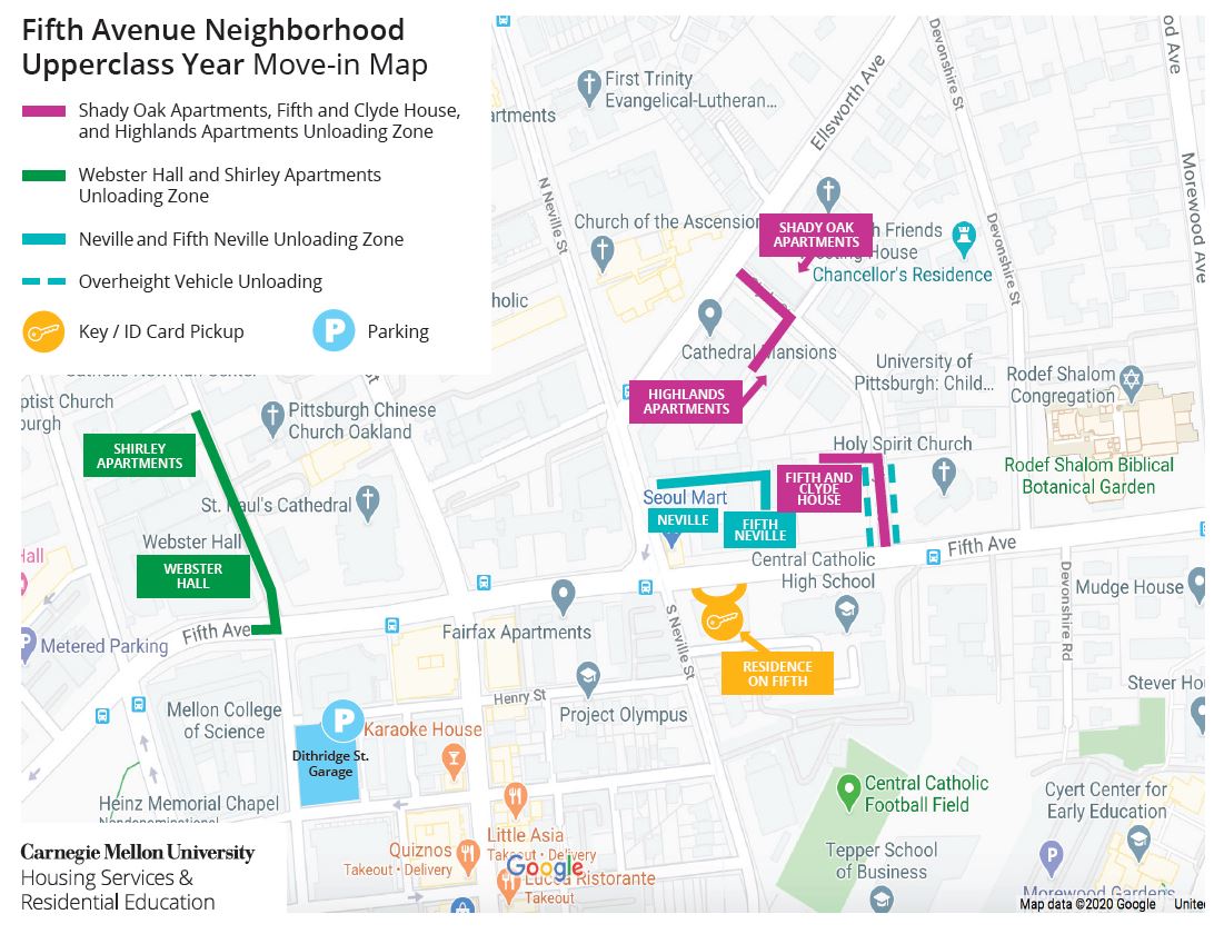 Fifth Avenue Neighborhood map