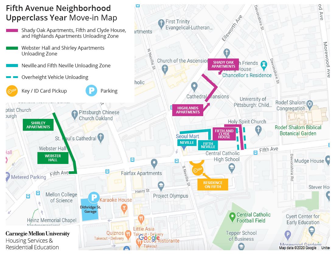 Fifth Avenue Neighborhood map