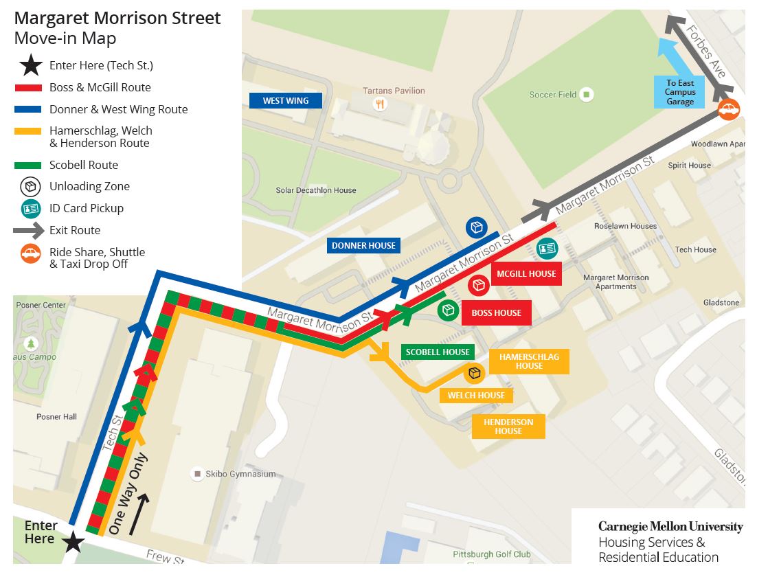 Margaret Morrison Street Map