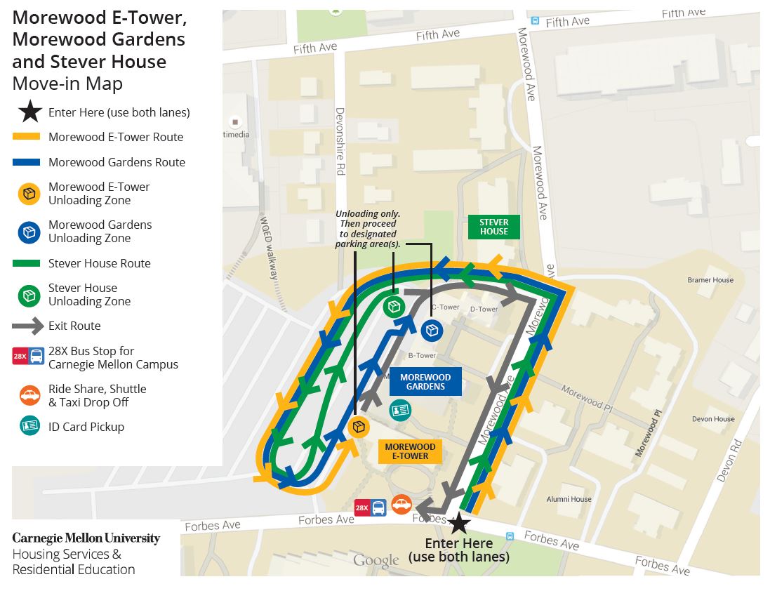 Morewood Avenue Move In Map