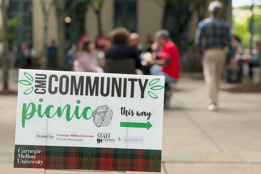 Community Picnic sign