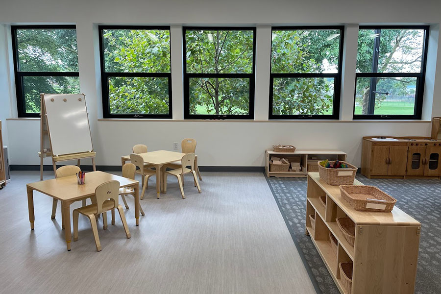 The newly-expanded classroom space at Penn Avenue