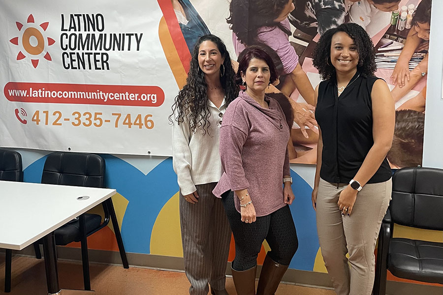 ERG members at the Latino Community Center
