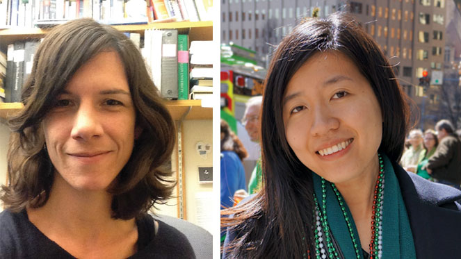 ana cooke and Sihui (Echo) Ke won the 2016 graduate student teaching award