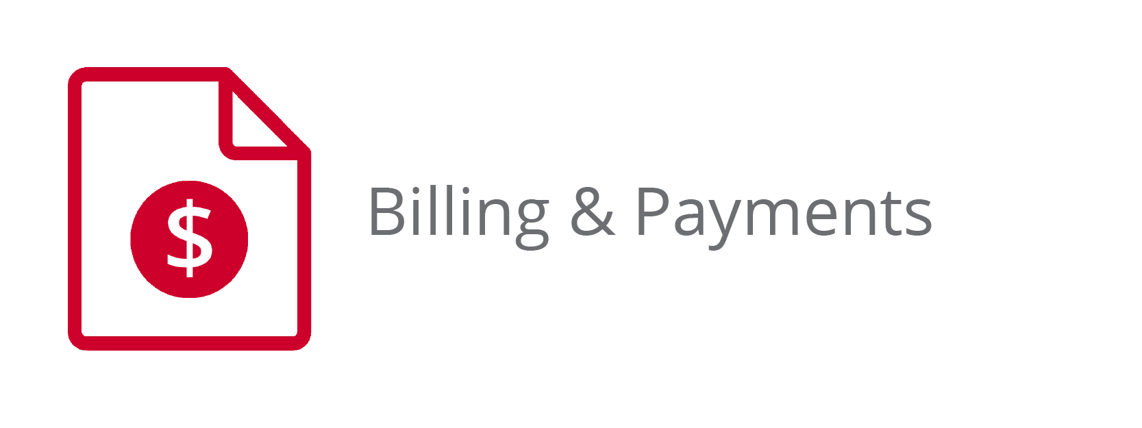 Billing & Payments Button