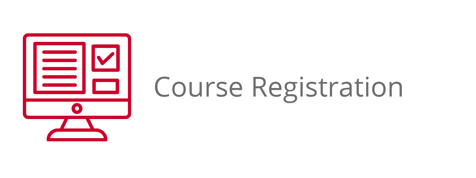 Course Registration Button