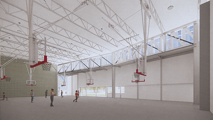 athletics space rendering