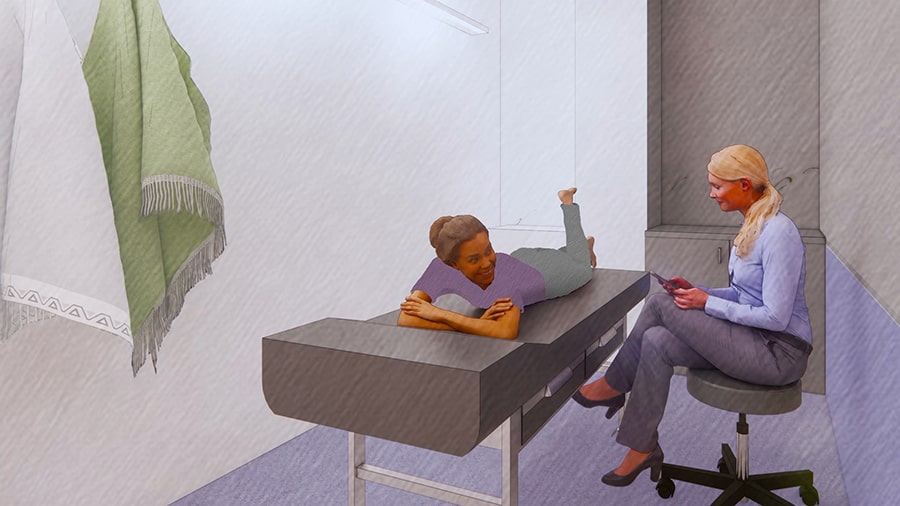 massage room rendering