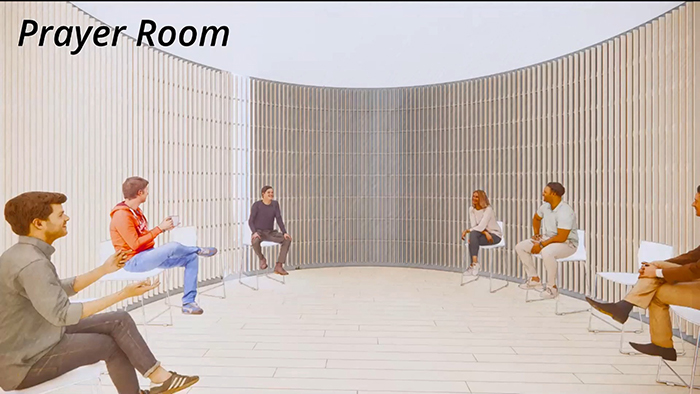 prayer room rendering
