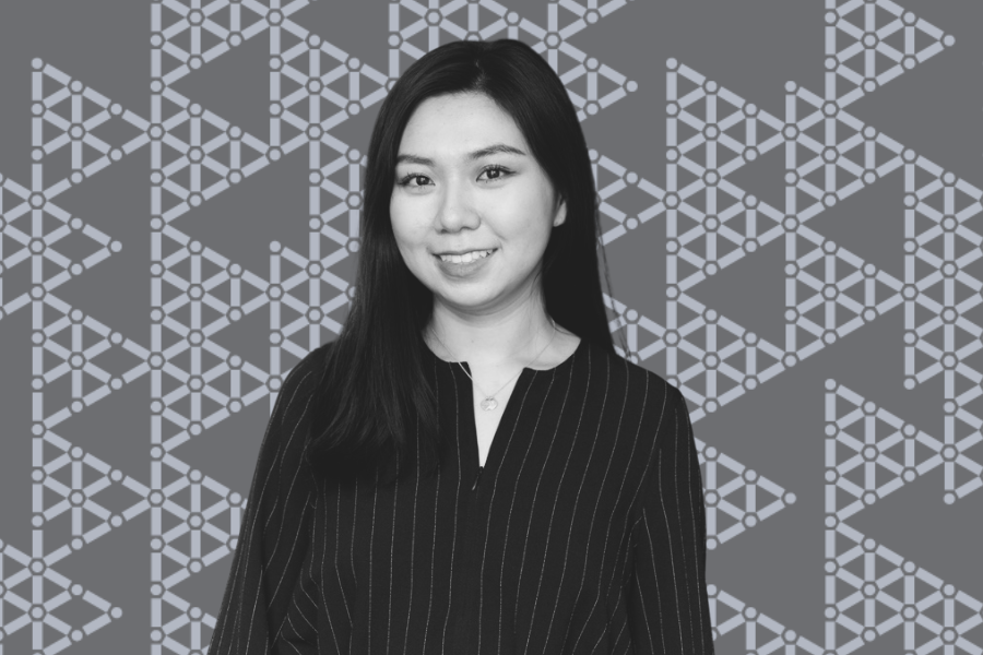 Chloe Jian Headshot with iii background