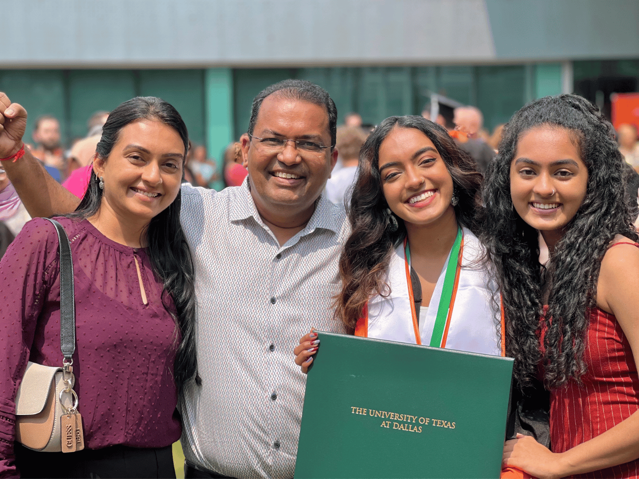 Khushi with her Family