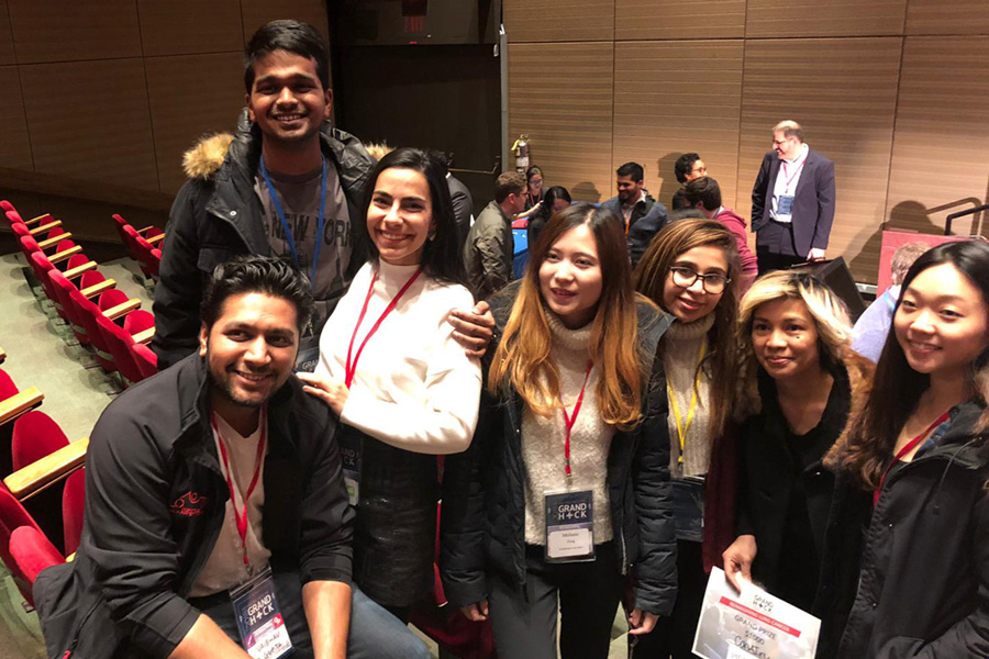 MIIPS students at the 2018 NYC Grand Hack
