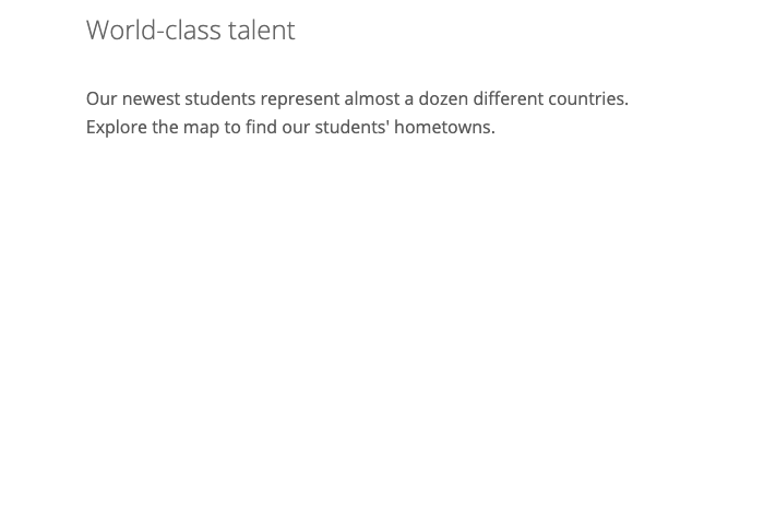 Throughout the coming classes, 11 countries are represented.