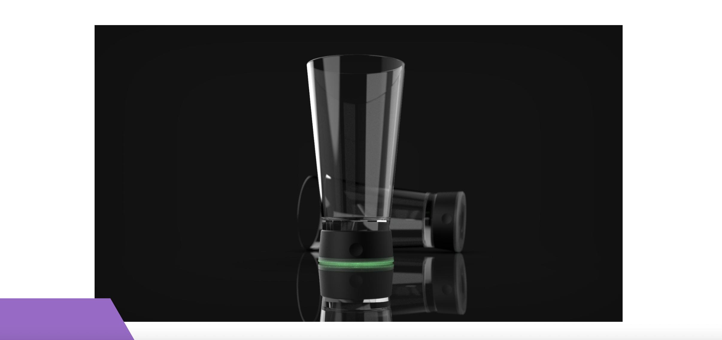 electric pint glass rendering