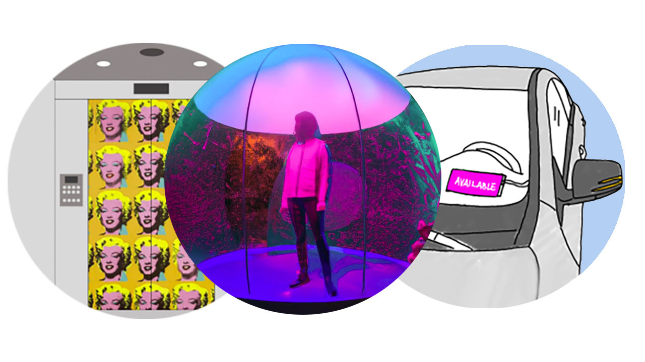 featured image of Andy Warhol Museum, =Mood Sphere and Rental Car Windshield graphic