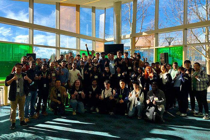 group photo at Juniper Networks