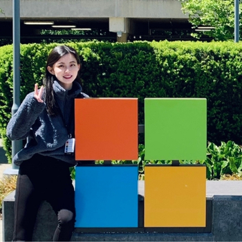 Jeni at Microsoft's office.