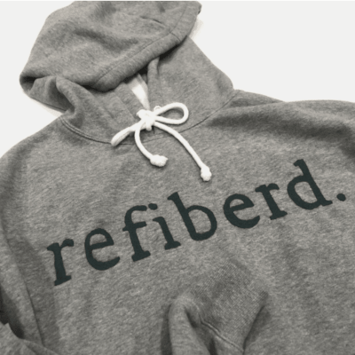 Refiberd thread embroidered 