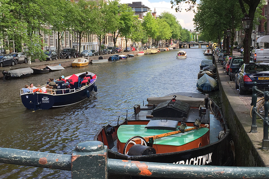 A canal in Europe