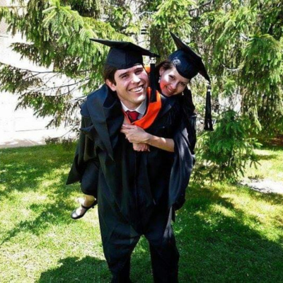 Trujillo and Jaramillo at graduation