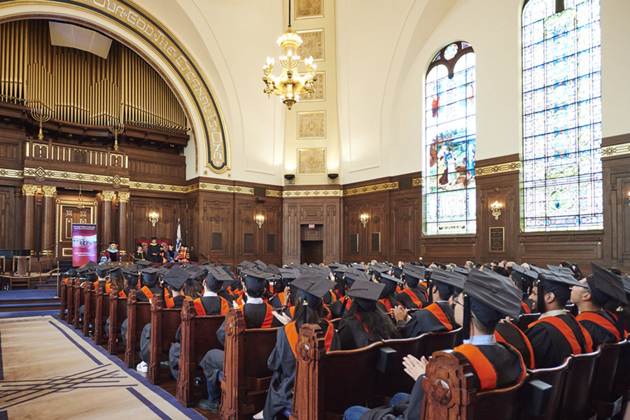 Dena Haritos Tsamitis at the INI commencement ceremony