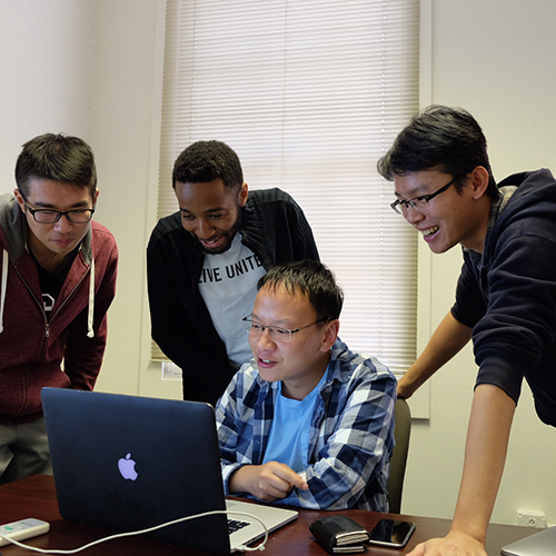 Students on laptops